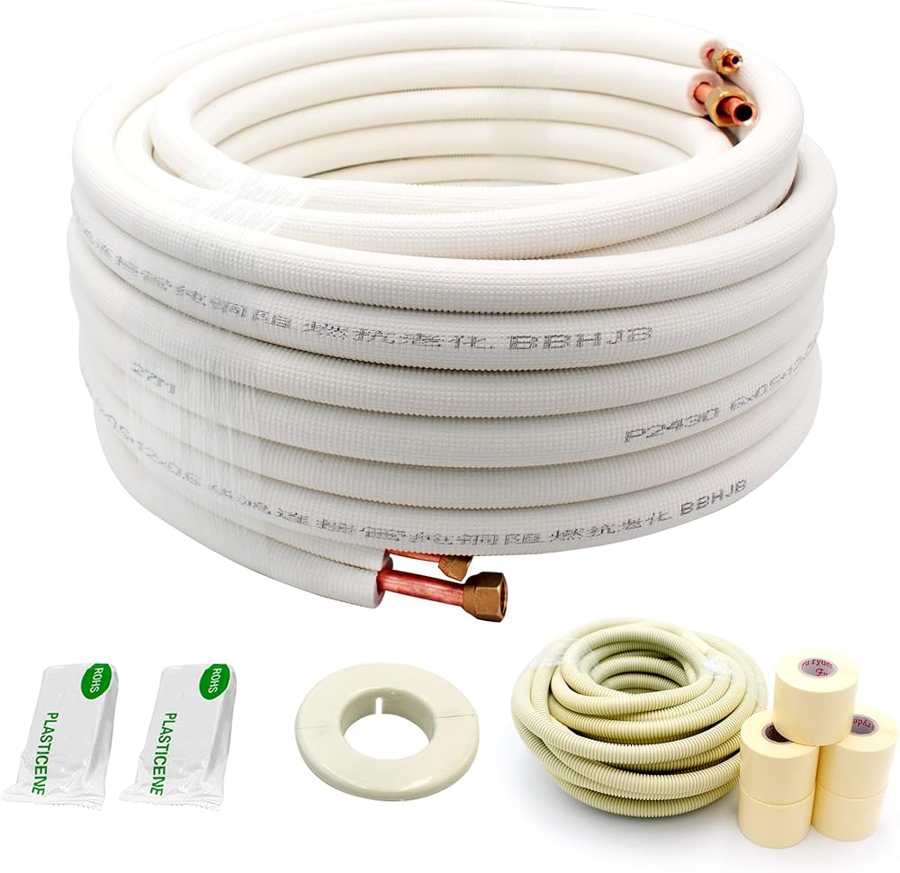 50ft Length Mini Split Line Set,1/4
