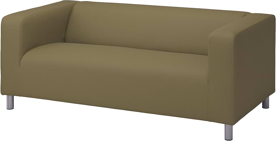 Ikea KLIPPAN 2-seat sofa, Vissle yellow-green