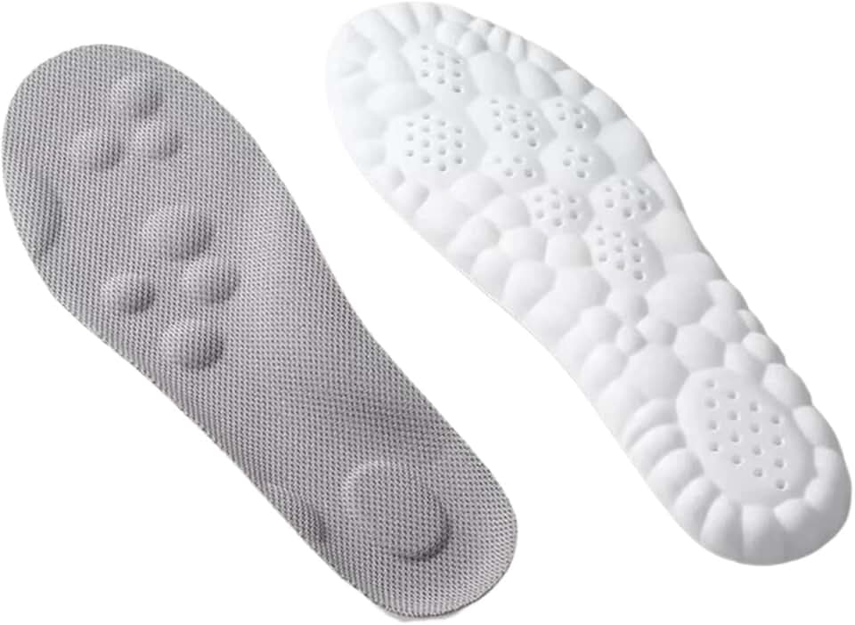 CSCDD Latex Sport Insoles Soft High Elasticity Shoe Pads Breathable Shock Cushion Arch Support Insole Men Women(35-36)