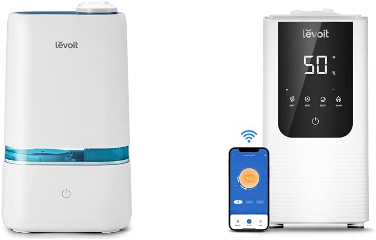 LEVOIT 4L Humidifiers for Bedroom Large Room & Essential Oil Diffuser & LEVOIT OasisMist Smart Cool and Warm Mist Humidifiers for Bedroom Large Room Home