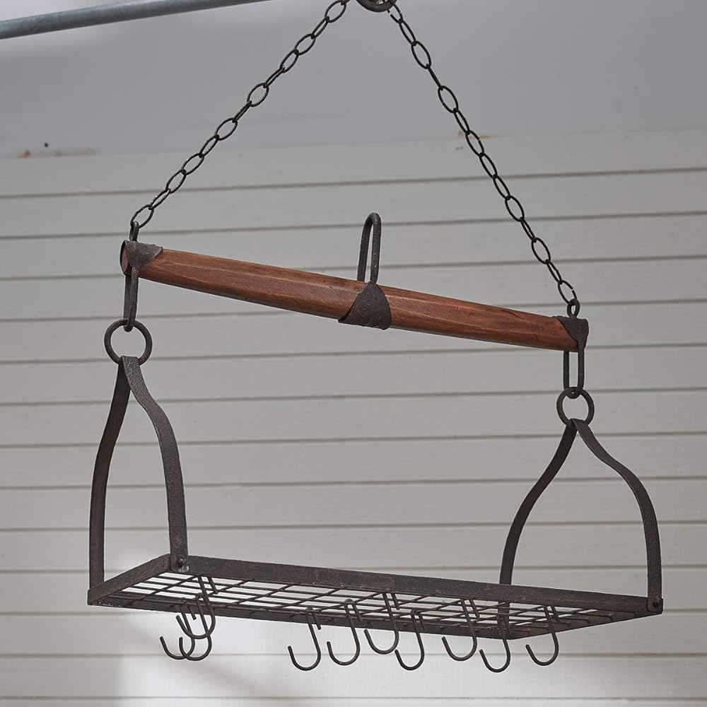 Park Designs Wood&Iron Yoke Hanging Pot Rack