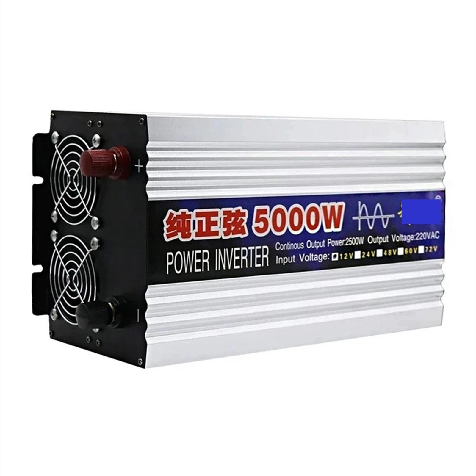 Power Inverter Pure Sine Wave Inverter 4000W 6000W 8000W Power Solar Car Inverter With LED Display DC 12V 24V To AC 110 220 Voltage Converter--------High Conversion Efficiency