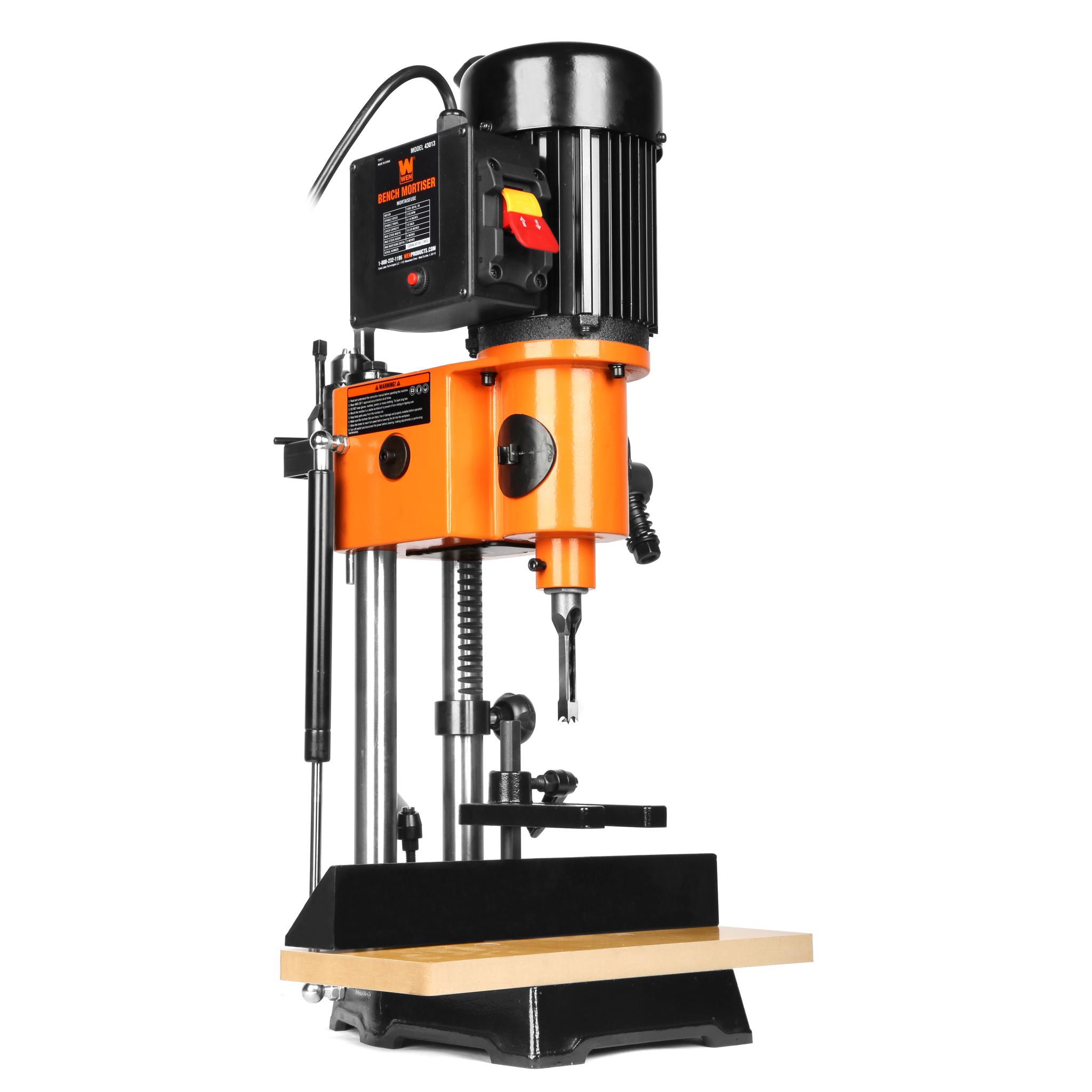 WEN 5-Amp Cast Iron Bench Mortiser with Chisel Bit Set