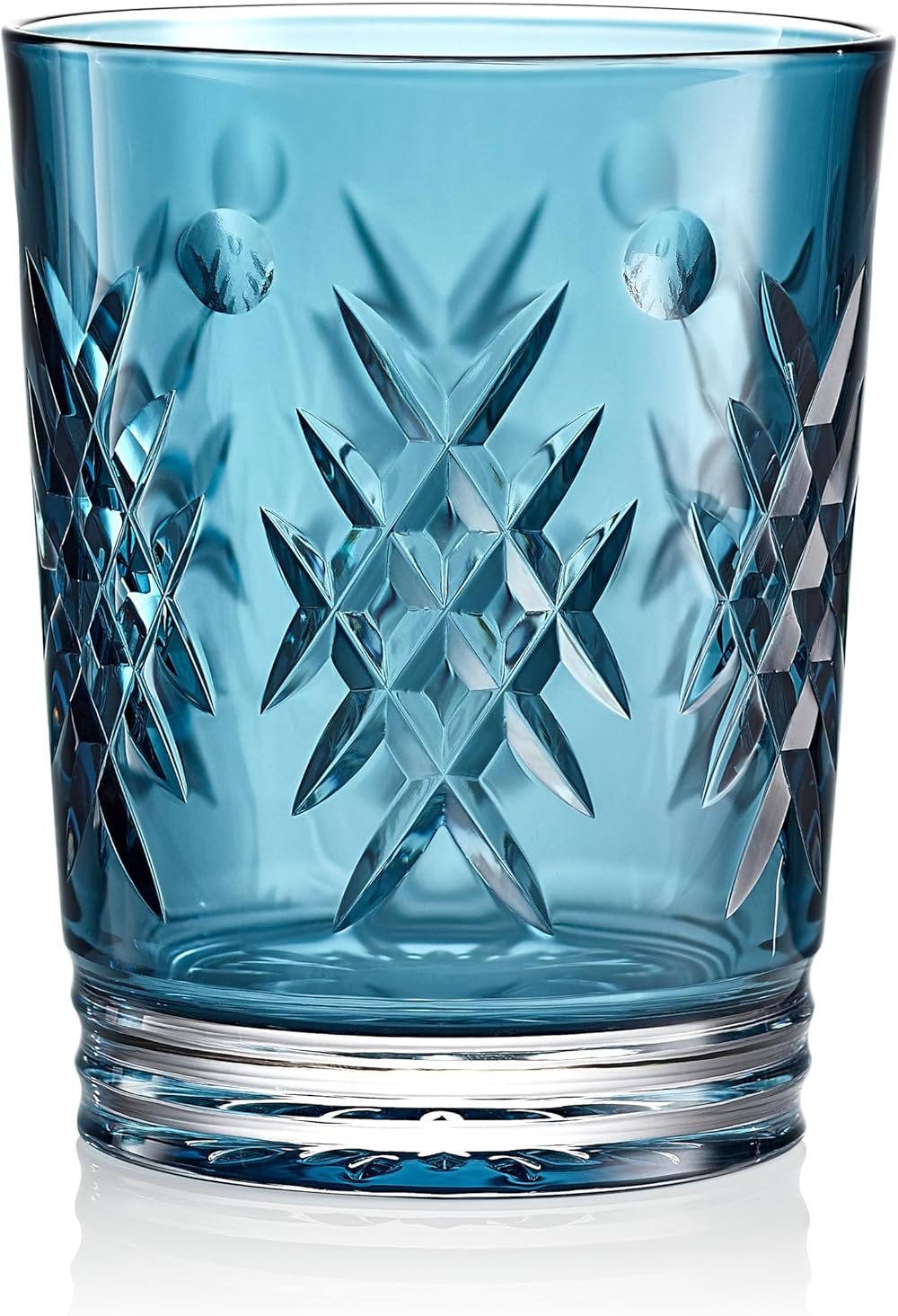 Waterford Winter Wonders Double Old Fashioned Holly, 13.5oz, Blue