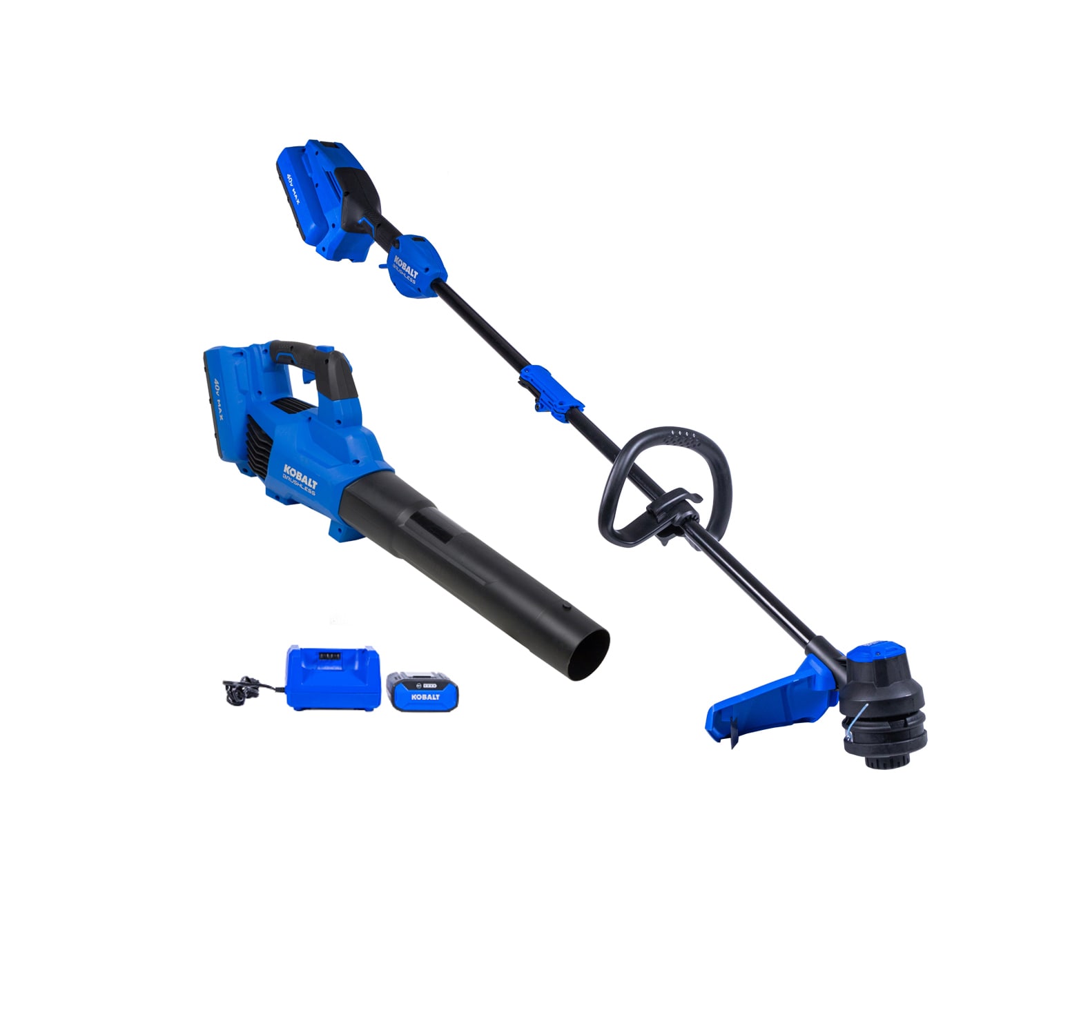Kobalt Gen4 2-Piece 40-volt Cordless Power Equipment Combo Kit (String Trimmer Included Blower Included)