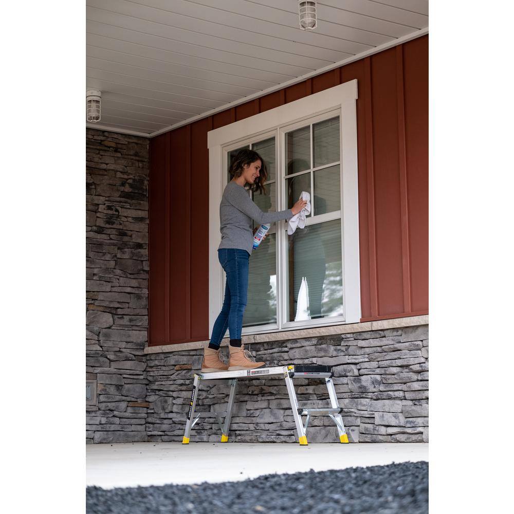 Gorilla Ladders 4 ft. x 12 in. x 20 in. Aluminum Slim-Fold Work Platform, 300 lbs. Load Capacity