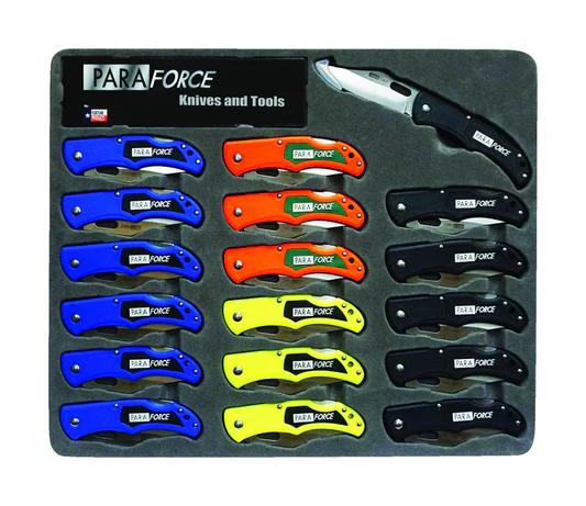 FORTUNE PRODUCTS INCAccuSharp PARAFORCE Assorted 420 Steel 15 in. Folding Knife (Pack of 18)