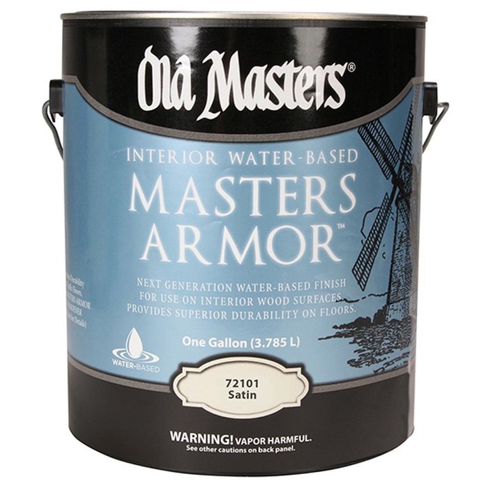 4-Pack of 1 gal Old Masters 72101 Masters Armor Interior Water-Based Finish, Satin