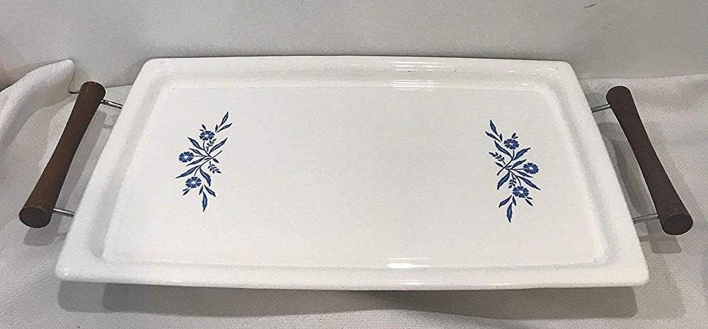 Vintage Corning Ware Cornflower Blue Broil Bake Tray Plate P-35-B