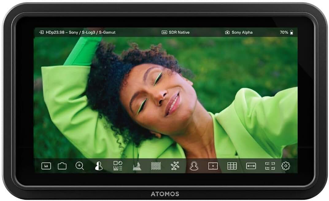 Atomos Shinobi II HDMI 4K Monitor with HDR Touchscreen, All Day Battery Life, and Lightweight Design (Black)