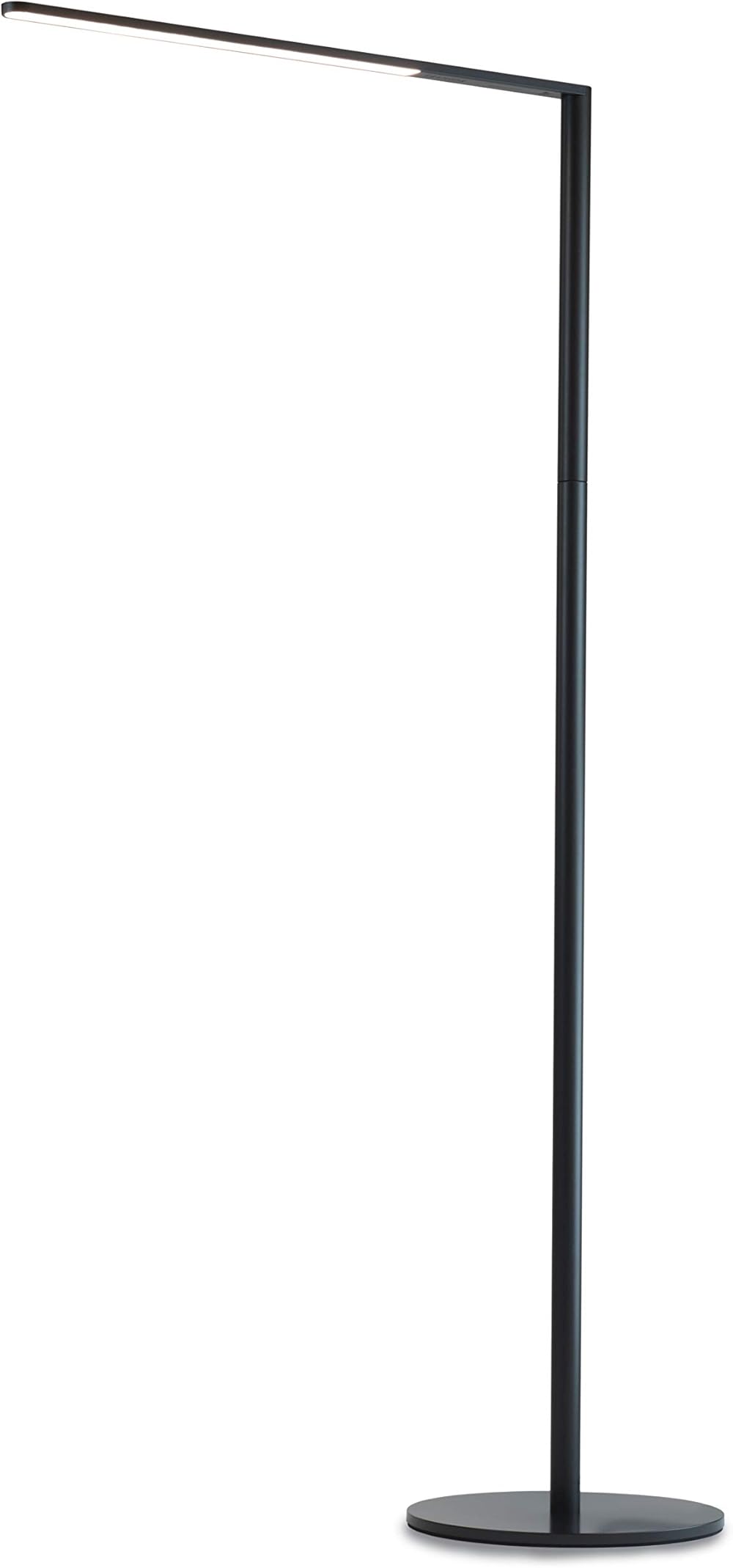 KONCEPT Lady 7 Floor Lamp with USB Charging Port in Metallic Black, L7-MBK-FLR