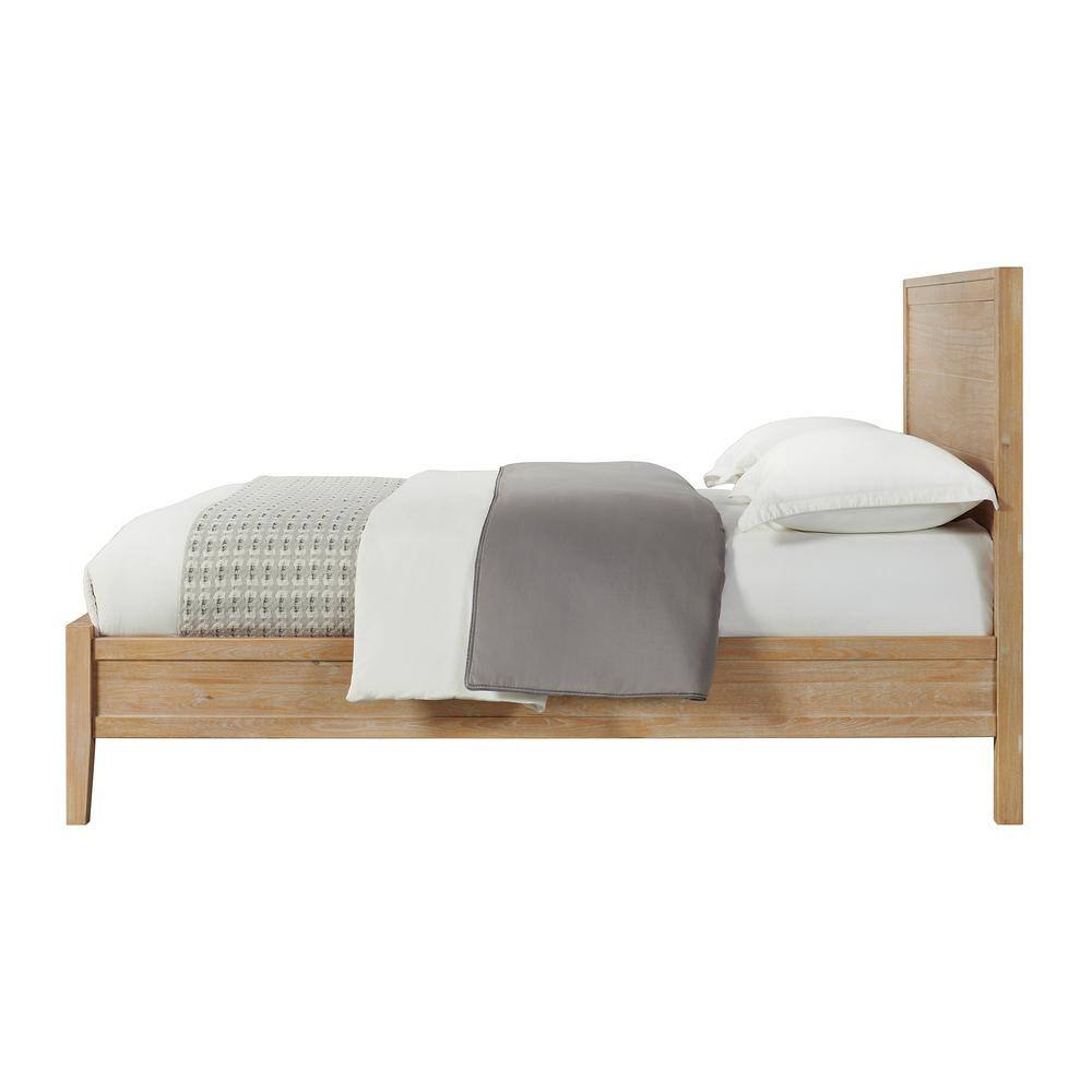 Alaterre Furniture Arden Panel Wood Queen Bed in Light Driftwood (65 in. W x 86 in. D x 50 in. H