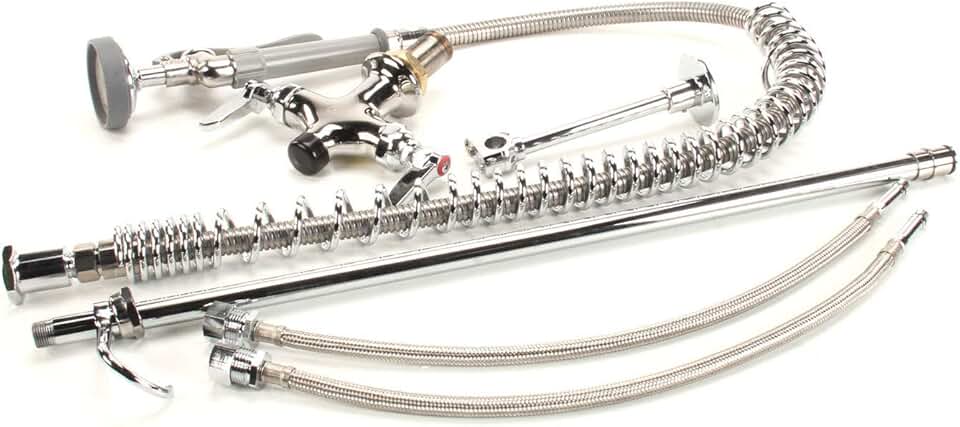 T&S Brass B-0113-B Easy Install Pre-Rinse, Spring, Silver