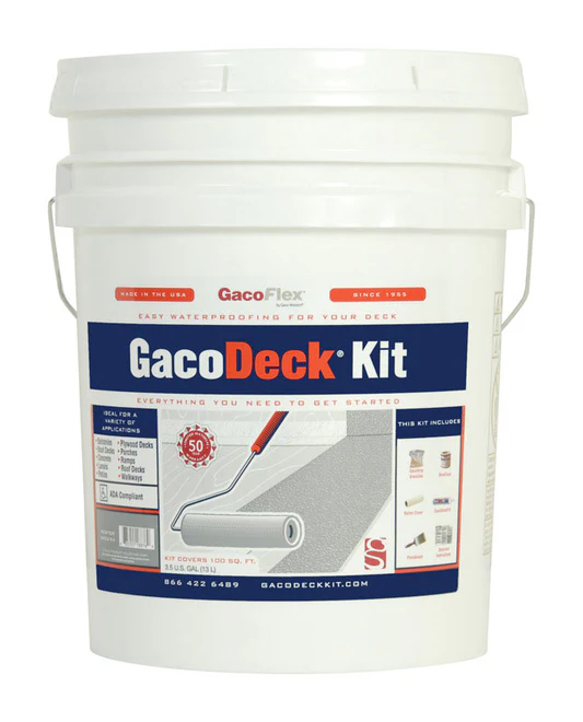 PRIMESOURCE BUILDING PRODUCTS INCGacoFlex GacoDeck Pewter Water-Based Solid Deck Coating Kit 3.5 gal