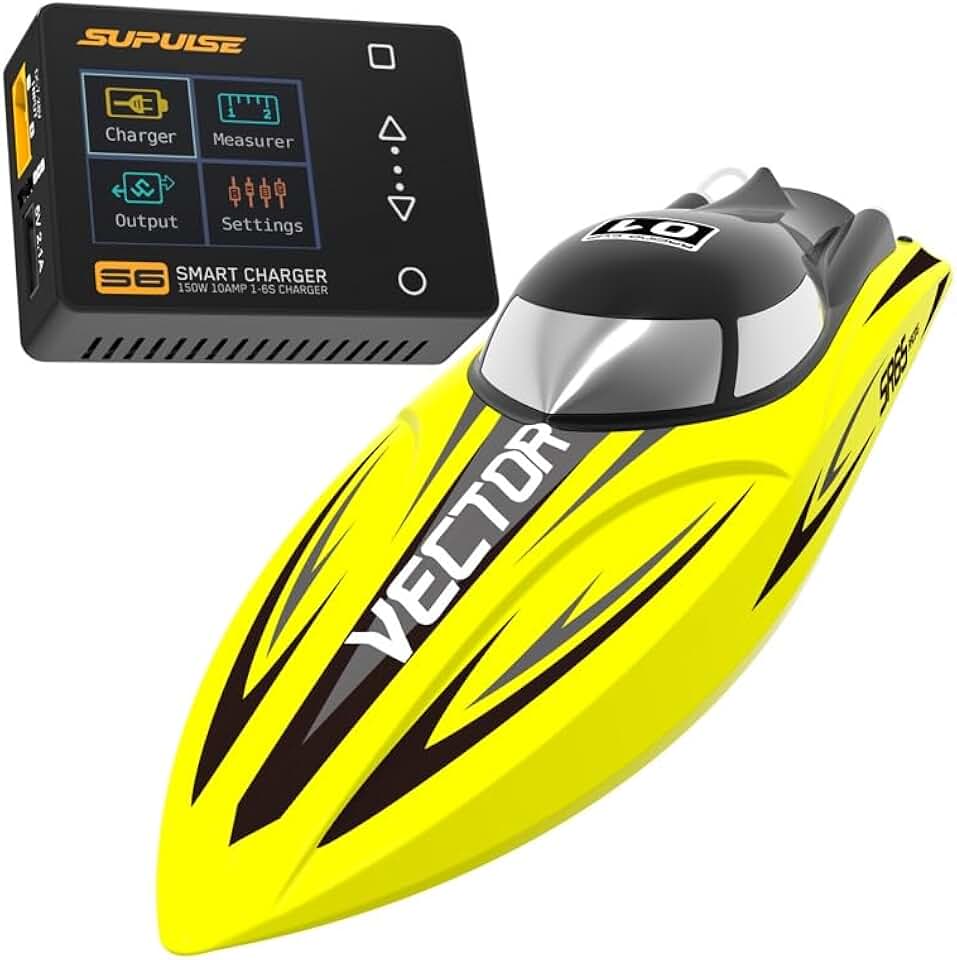 VOLANTEXRC Brushless Remote Control Boat with 1-6S LiPo Charger 150W Lipo Battery Balance Charger (without Adapter) RC Lipo Battery Charger Discharger