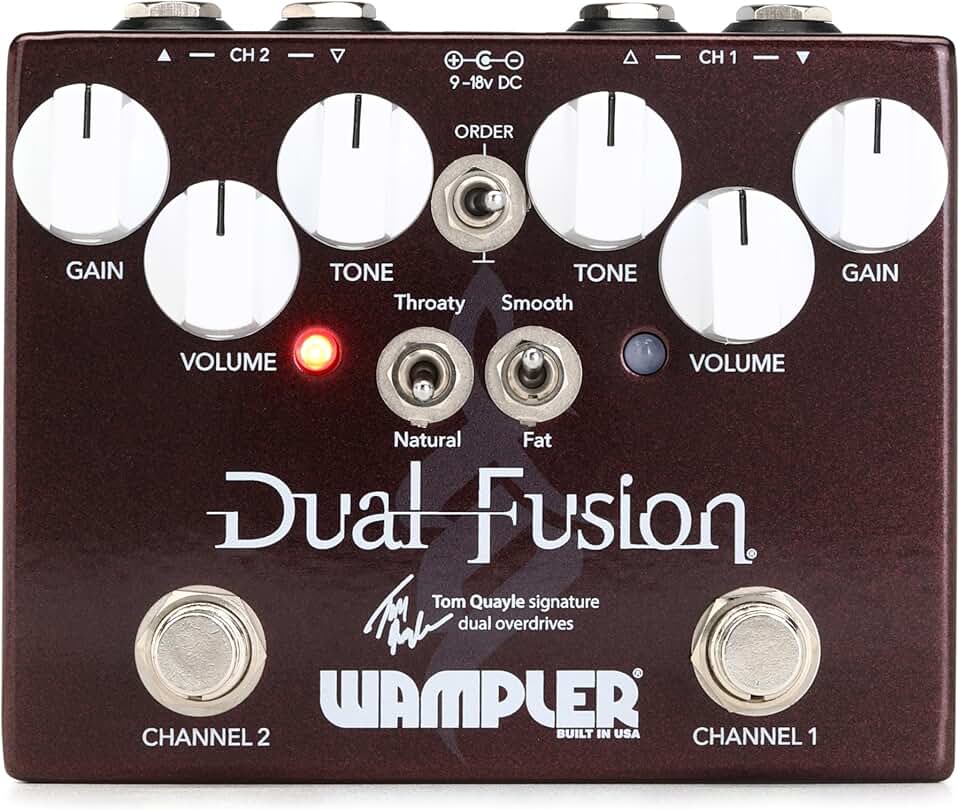 Wampler Dual Fusion V2 Tom Quayle Signature Dual Overdrive Guitar Effects Pedal