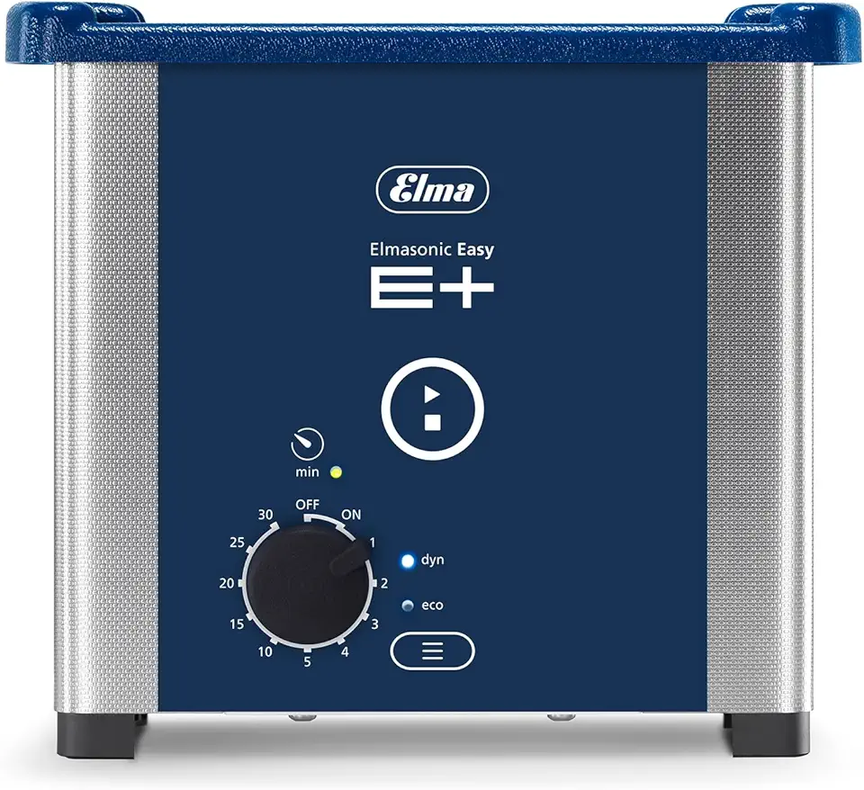 Elmasonic 111 8880-101 EP10 Ultrasonic Cleaner for Jewelry, Lab/Dental Cleaning with Deep Clean Dynamic Mode & Gentle Eco Mode, Timer (No Heat), 25 gal Tank Capacity