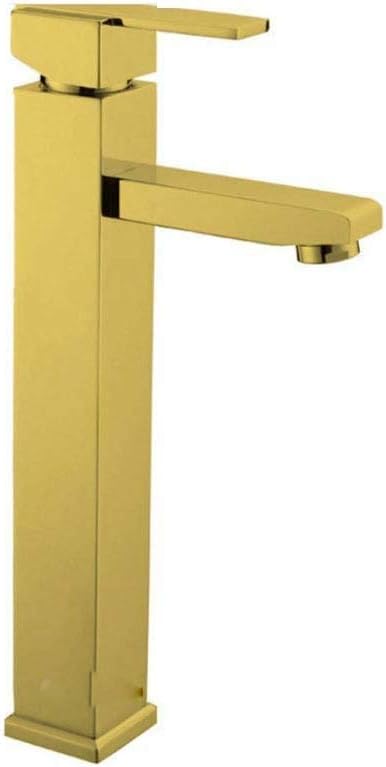 Hand Basin Faucet，High Bathroom Faucet with -Handle Bathroom Faucet with Drain Assembly