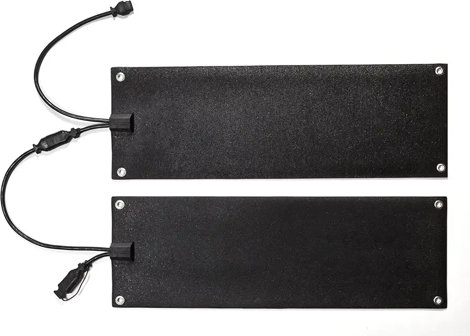 Heated Snow Melting Mats for walkways Stairs- Outdoor Heated Mats- Non-Slip Electric Heated Foot Mats for Winter Snow Removal- Heated Snow Melting Mat for Stairs garages Driveway (30in x 48in)