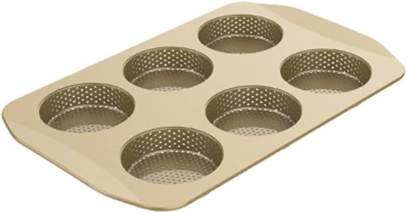 Gerrit 1-piece Baking Pan Round Bread Baking Pan Baking Pan Nonstick Bread Baking Pan (Color : Black, Size : One)