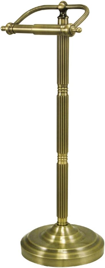 Kingston Brass CC2103 Georgian Pedestal Paper Holder, Antique Brass 21-1/2
