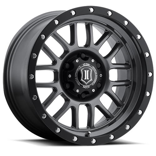 Icon Vehicle Dynamics 1217858347Gm 17 X 8.5 Alpha 6 X 5.5In 4.75In Bp 0Mm Offset - Gun Metal