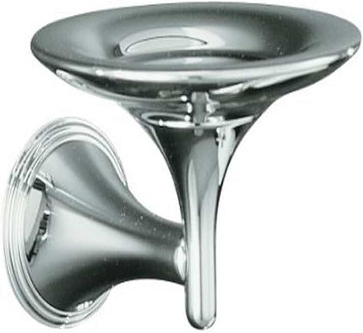 KOHLER K-362-CP Finial Traditional Soap Dish, Polished Chrome