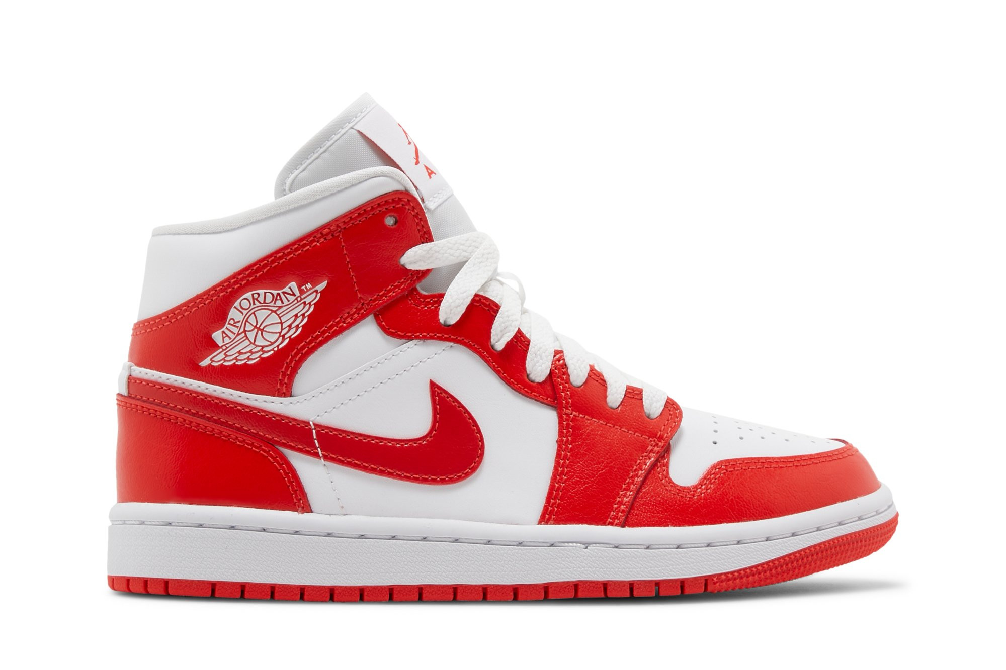 Wmns Air Jordan 1 Mid 'Habanero Red' BQ6472-116