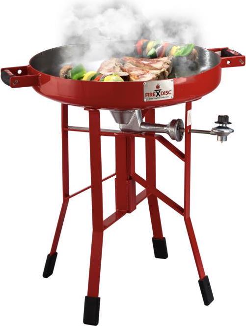 FIREDISC The Original FIREDISC 24-in Short Portable Propane Cooker   Fireman Red