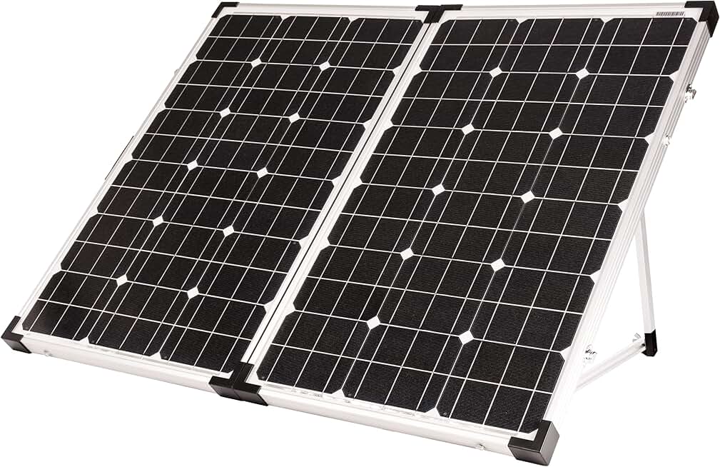 Go Power! GP-PSK-130 130W Portable Folding Solar Kit with 10 Amp Solar Controller