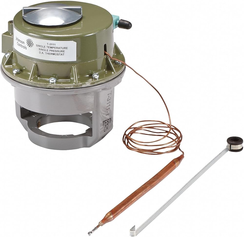 Johnson Controls T-3311-1 Pneumatic Thermostat, RA/DA, 60 to 150 Degree F