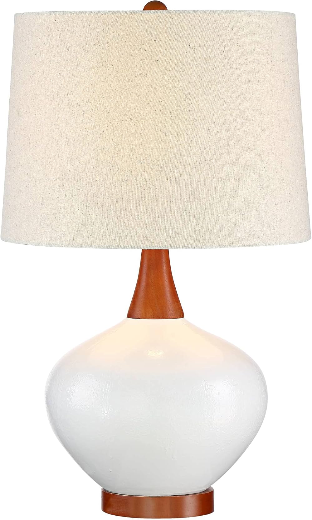 360 Lighting Brice Mid Century Modern Table Lamp with USB Charging Port 23