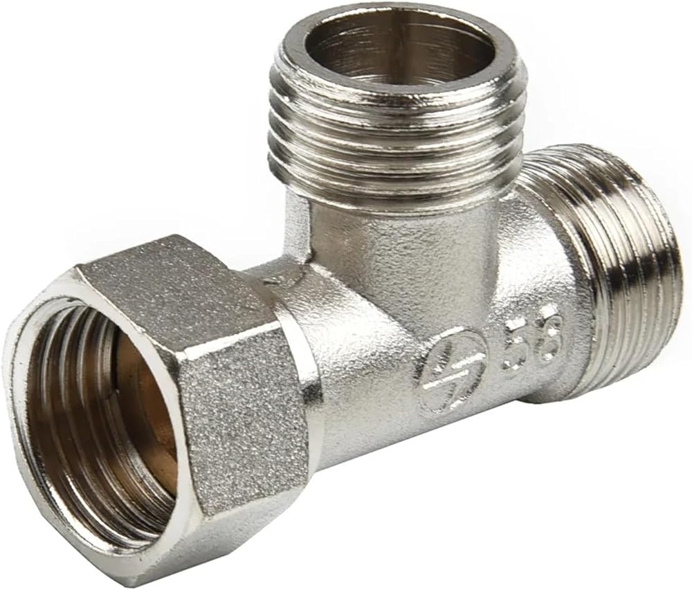 Toilet Diverter Valve Copper T-adapter T-valve For Bathtub Bidet Sprayer Shower Fitting point Copper Tee Pipe