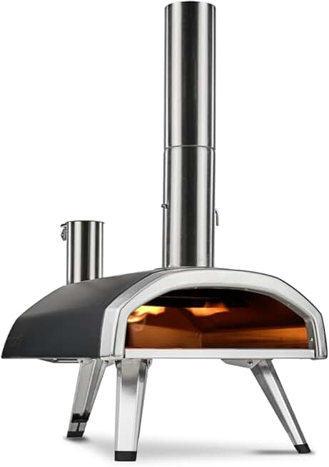 Ooni Fyra 12 Wood Pellet Pizza Oven - Portable Outdoor Pizza Oven, Woodfired & Stonebaked Pizza Maker, Countertop Pizza Oven Grill, Cook 12 Inch Pizzas and More, Pizza Cooker For Outdoor Kitchen
