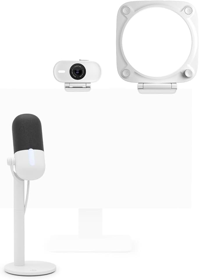 Elgato Neo Essentials Kit - Wave Neo USB Mic (Tap-to-Mute), Facecam Neo Full HD Webcam (Privacy Shutter, Light Correction), Key Light Neo (No Glare, Onboard Controls) - Plug & Play for PC/Mac/Laptop