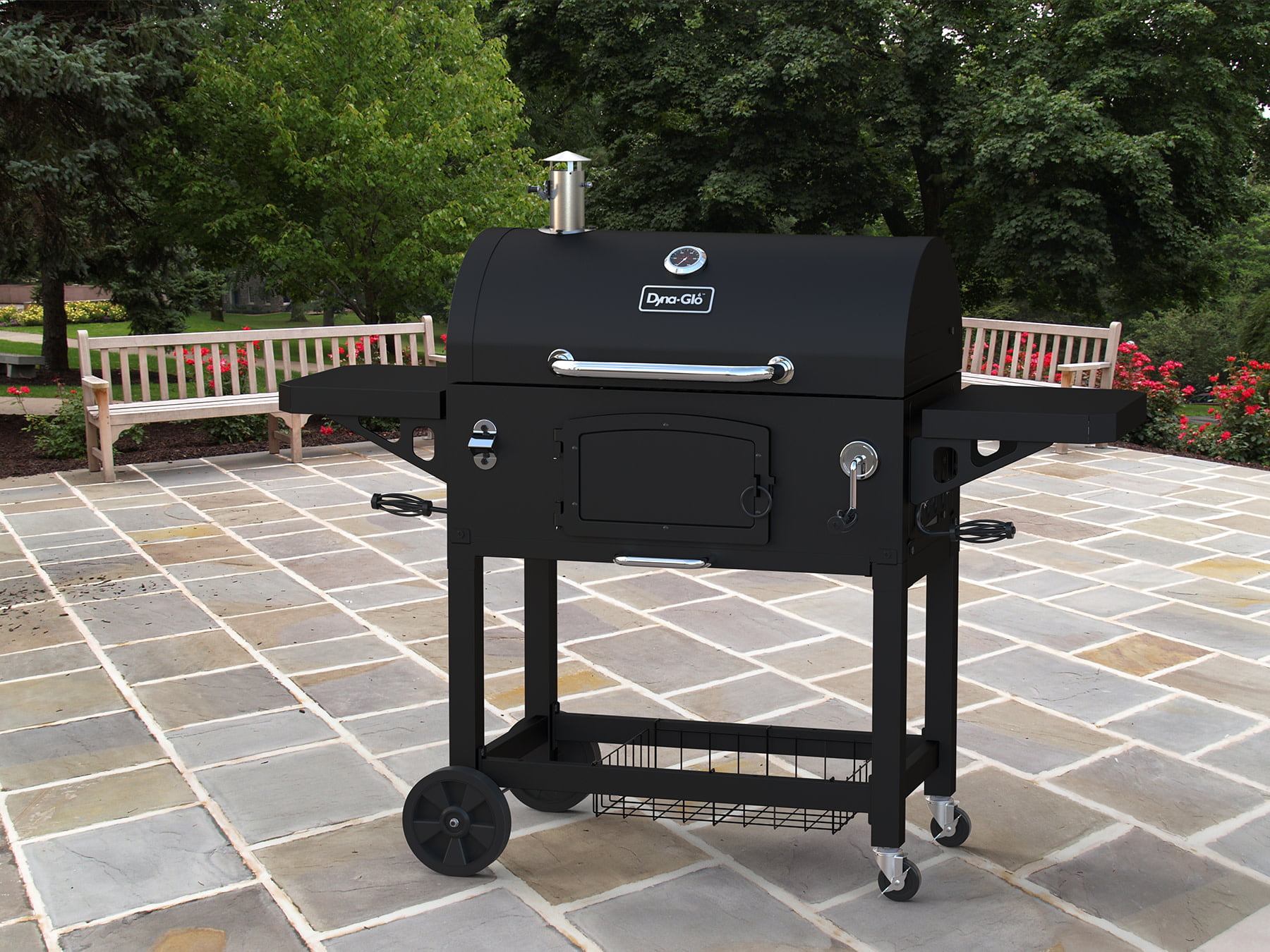 Dyna-Glo X-Large Heavy-Duty Charcoal Grill   32 in. W- 816 sq.in. of Cooking Area Black
