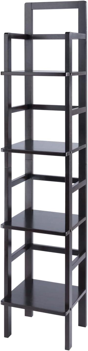 Wood Aiden Narrow Baker's Rack - Coffee