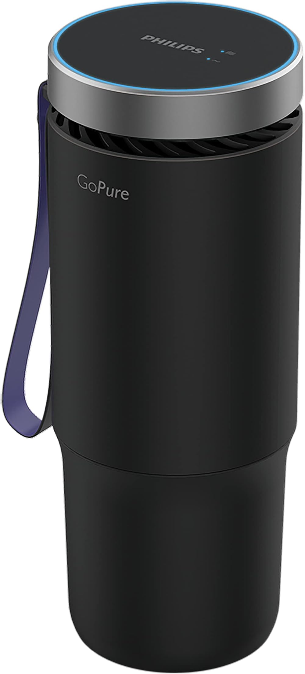 Philips GoPure GP5611 Small Portable HEPA Air Purifier with LED UVC Purification, for Car, Truck, RV/Camper, Reducing Allergens, Bad Smells, Smoke, Pet Odors, Bacteria, Viruses