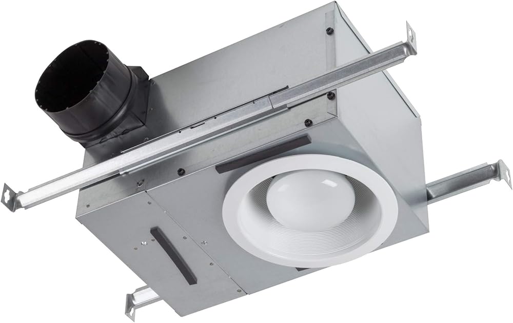 744LED Recessed Light Ventilation Fan with LED, ENERGY STAR Certified, 70 CFM, 1.5 Sones, White