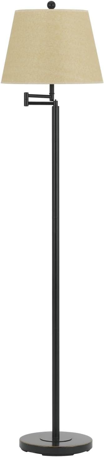 Cal Lighting BO-2077SWFL-DB Traditional One Light Floor Lamp from Andros Collection in Bronze/Dark Finish, 14.00 inches