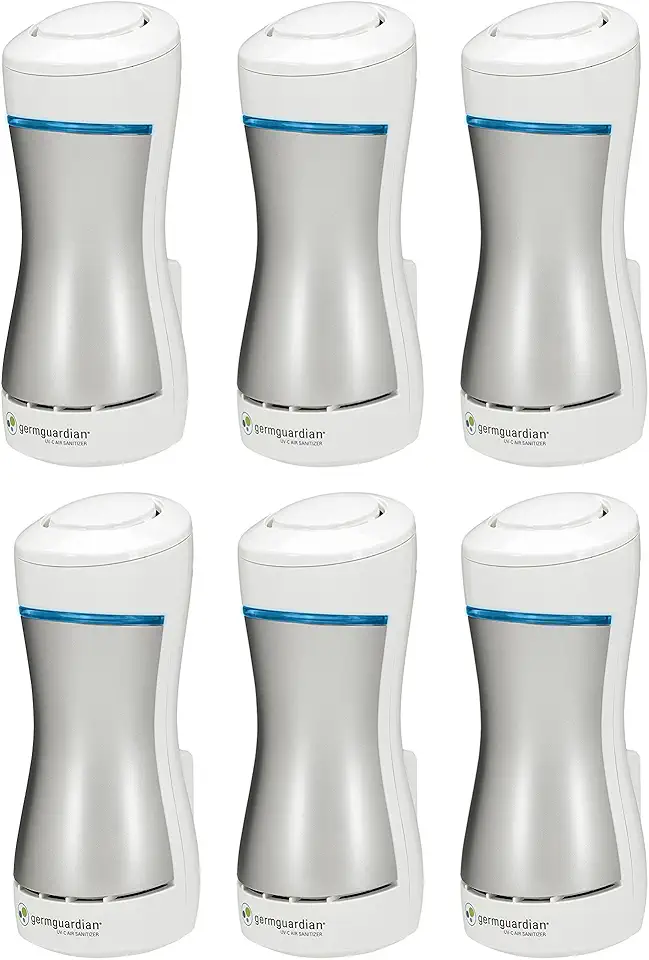 GermGuardian GG1000 Pluggable UV-C Sanitizer and Deodorizer, Kills Germs, Freshens Air and Reduces Odors from Pets, Smoke, Mold, Cooking and Laundry, 6-Pack