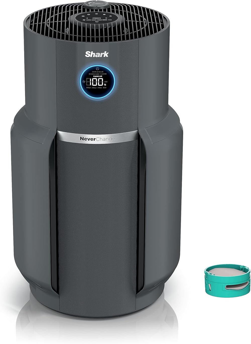 Shark HP301 NeverChange Air Purifier MAX, 5-year filter, save $300+ in filter replacements, Whole Home, 1300 sq. ft., Odor Neutralizer Technology, captures 99.98% of particles, dust, smells, Grey