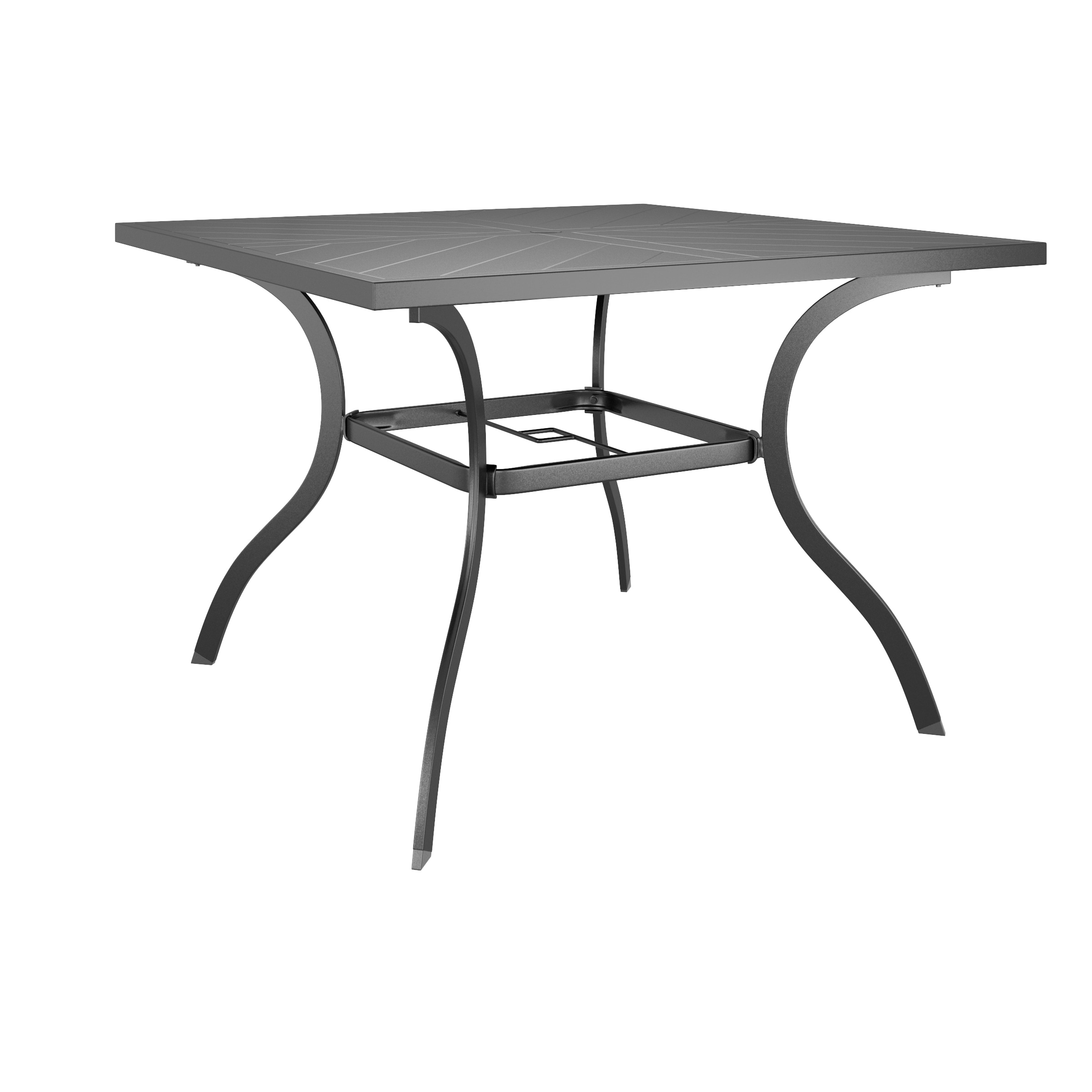 Style Selections Melrose Square Outdoor Dining Table 42-in W x 42-in L with Umbrella Hole