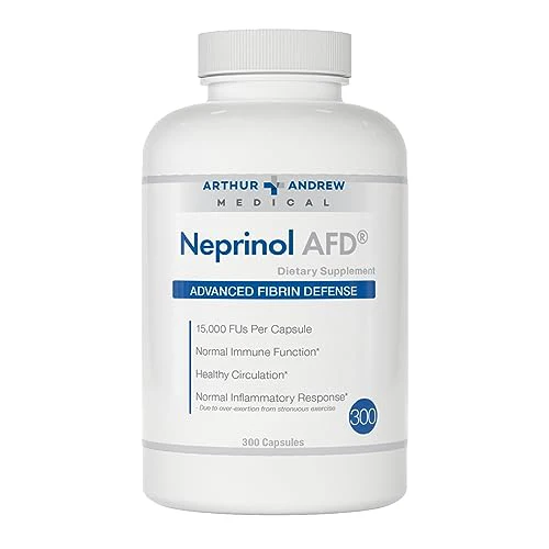 Arthur Andrew Medical, Neprinol AFD, Multi Enzyme Blend with Serrapeptase & Nattokinase, 300 Count (Pack of 1)