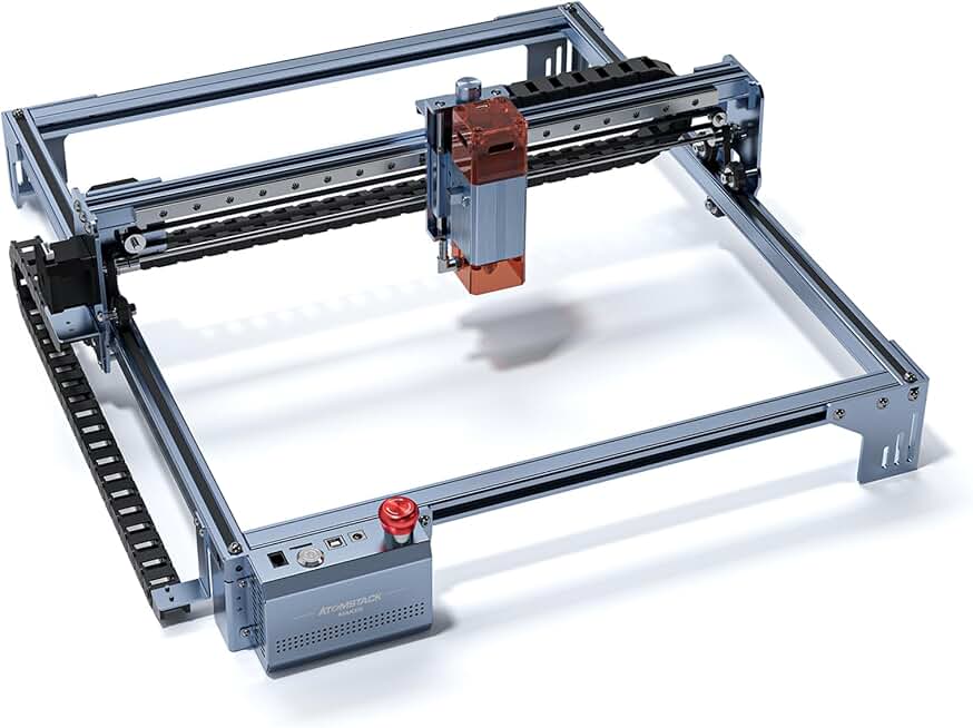 ATOMSTACK MAKER A5 V2 Laser Engraver, 5W Laser Engraving Machine, 400x400 mm Engraving Area Laser Cutting & Engraving Machine, Laser Engraver Support APP Control for Wood, Leather, 304 Stainless Steel