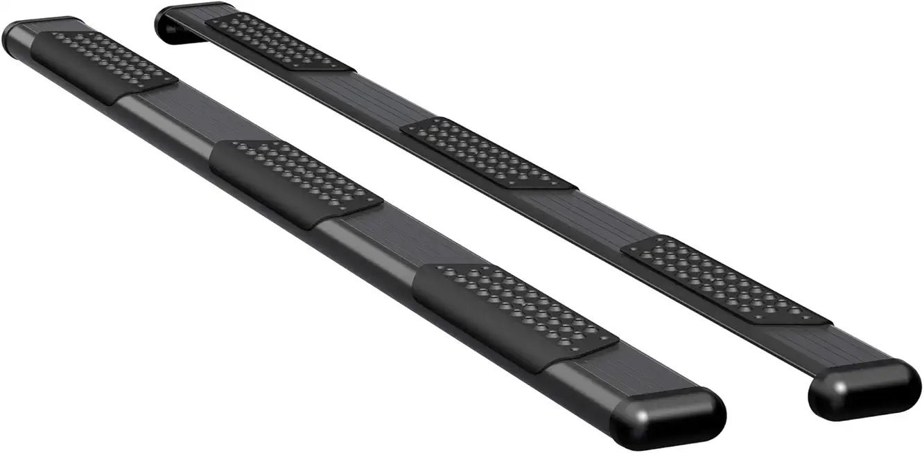LUVERNE 584102-571439 O-Mega II 102-Inch Black Aluminum Wheel to Wheel Side Steps, Select Ram 2500