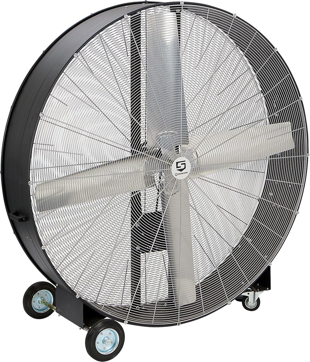 Open Motor Belt Drive Drum Fan - 60in., 4/5 HP, 25,500 CFM, Model# 18260