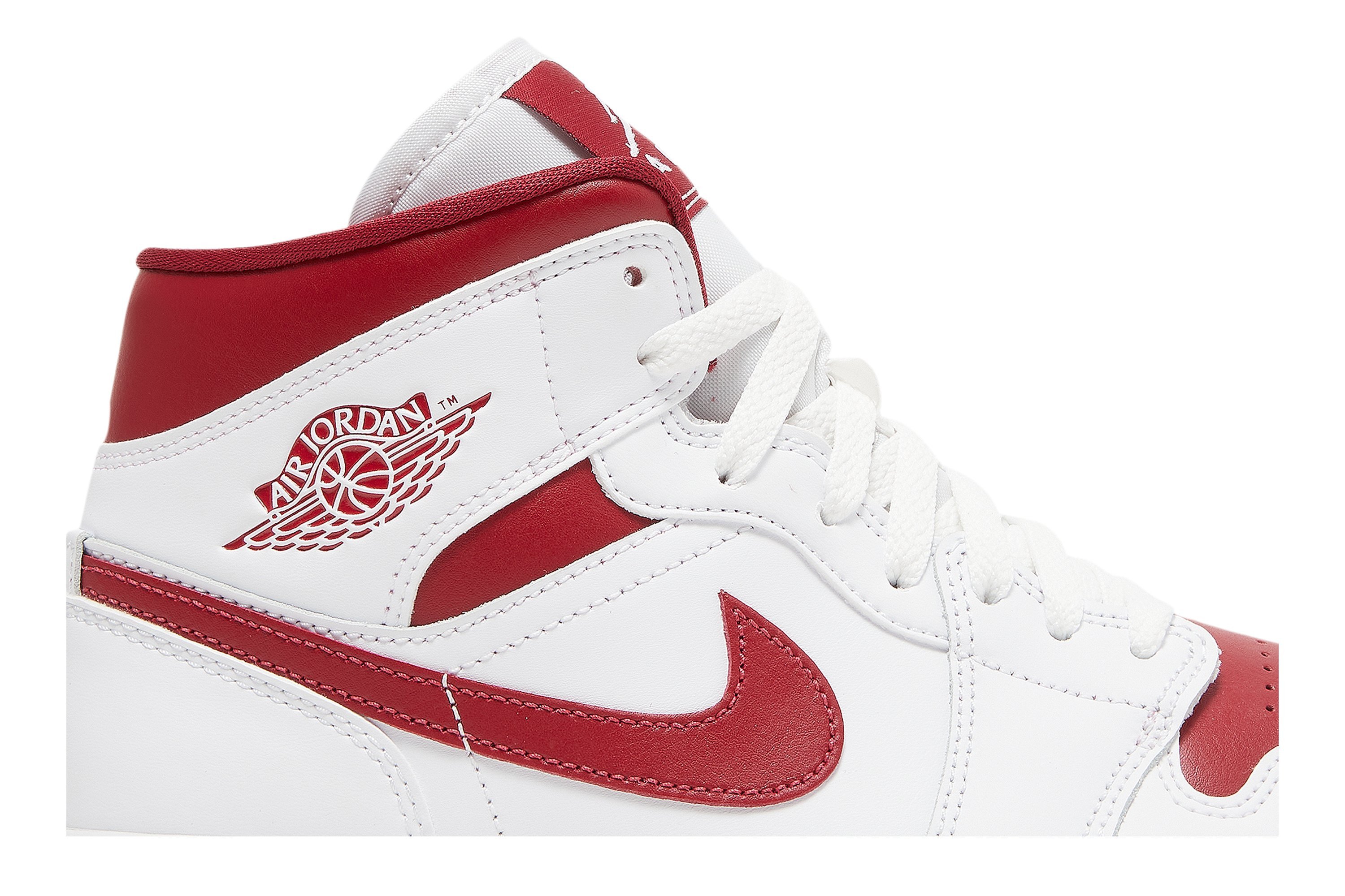 Wmns Air Jordan 1 Mid 'White Pomegranate' BQ6472-161