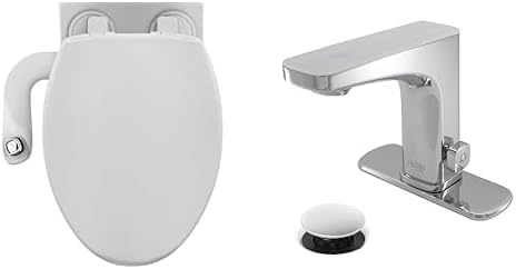 Bathroom Refresh Bundle Includes (1) Bio Bidet by Bemis Elongated Toilet Seat, (1) SlimEdge Bidet Attachment and (1) Grove Motion Activated Hands Free Bathroom Faucet in Chrome Finish