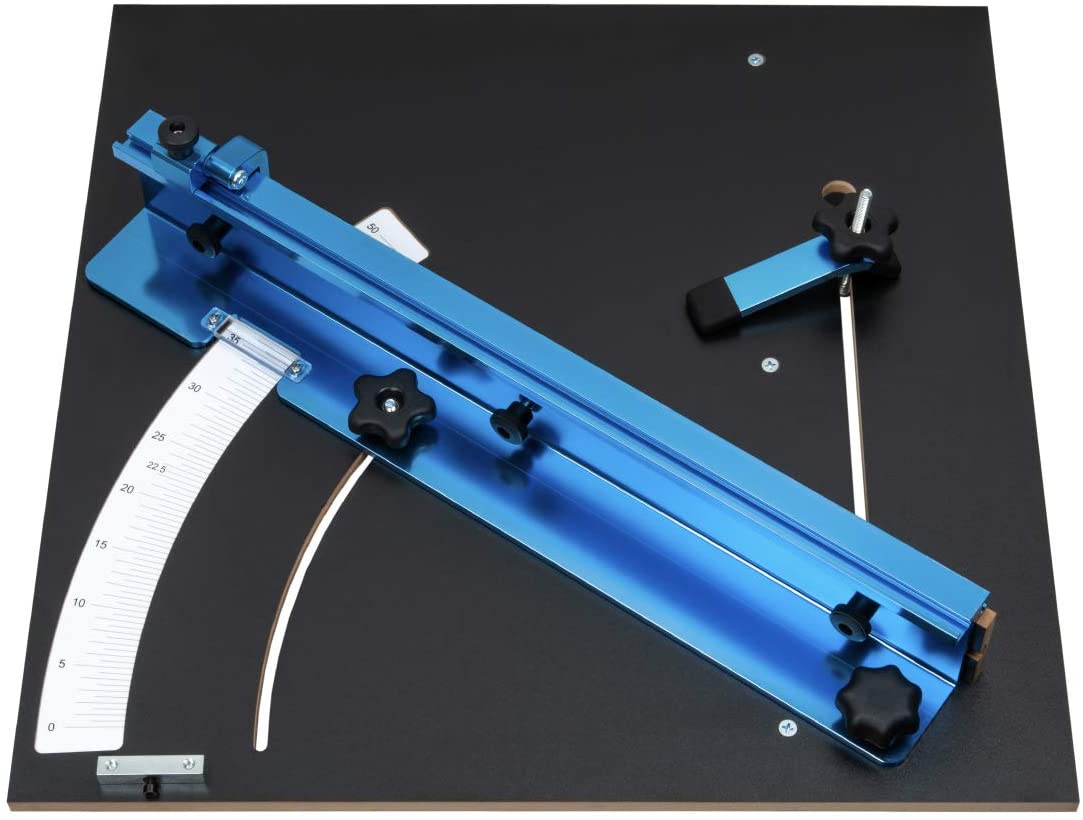 POWERTEC 71403 Table Saw Cross Cutting Sled, Woodworking Jig and Hardware Kit for Precise Cuts